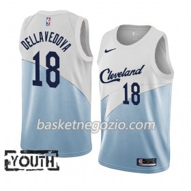 Canotte Bambino Cleveland Cavaliers Matthew Dellavedova 18 2018-19 Nike Blu Bianco Swingman